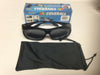New Black Fit Over Coverall Sunglasses UV Protection Mens and Womens w/Pouch
