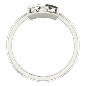 Sterling Silver Vintage Inspired Cross Design Ring Size 7 Fashion Jewelry