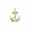 14K Yellow Gold 31x22mm Anchor Pendant Religious Jewelry Gift Idea FREE SHIPPING