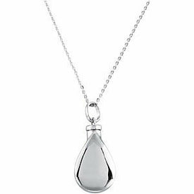 APRIL Birthstone Tear ASH HOLDER Pendant 18