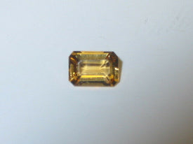 1.0 ct Genuine Emerald / Octagon Citrine 7x5mm A Faceted Natural Gemstone
