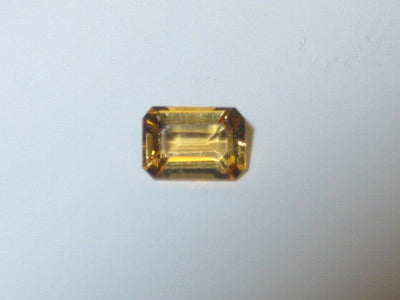 1.0 ct Genuine Emerald / Octagon Citrine 7x5mm A Faceted Natural Gemstone