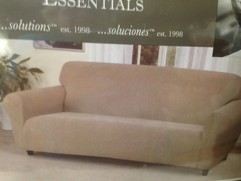 Image of New Beige Sofa Slipcover Day Break Kathy Ireland's Home Essentials Collection