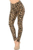 Adult Leopard Plus Size Leggings Buttery Soft Women's Full Length