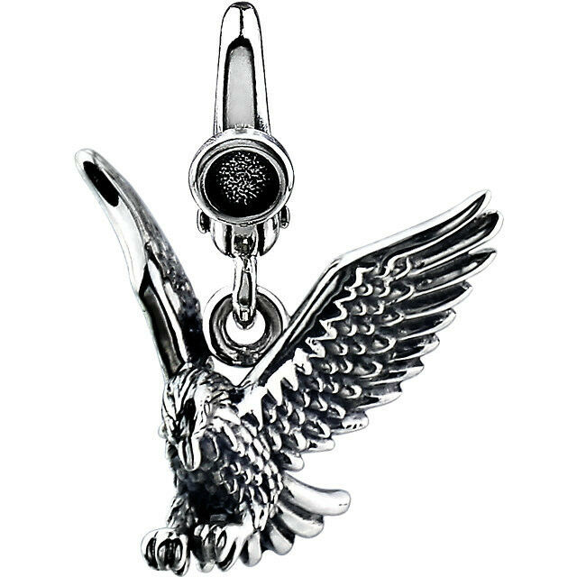 Sterling Silver AMERICAN EAGLE Charm Pendant with Lobster Clasp NEW ITEM 20x15mm