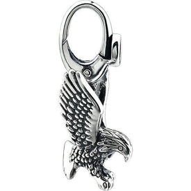 Sterling Silver AMERICAN EAGLE Charm Pendant with Lobster Clasp NEW ITEM 20x15mm